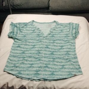 LL Bean Women's V Neck Top Size XL Reg